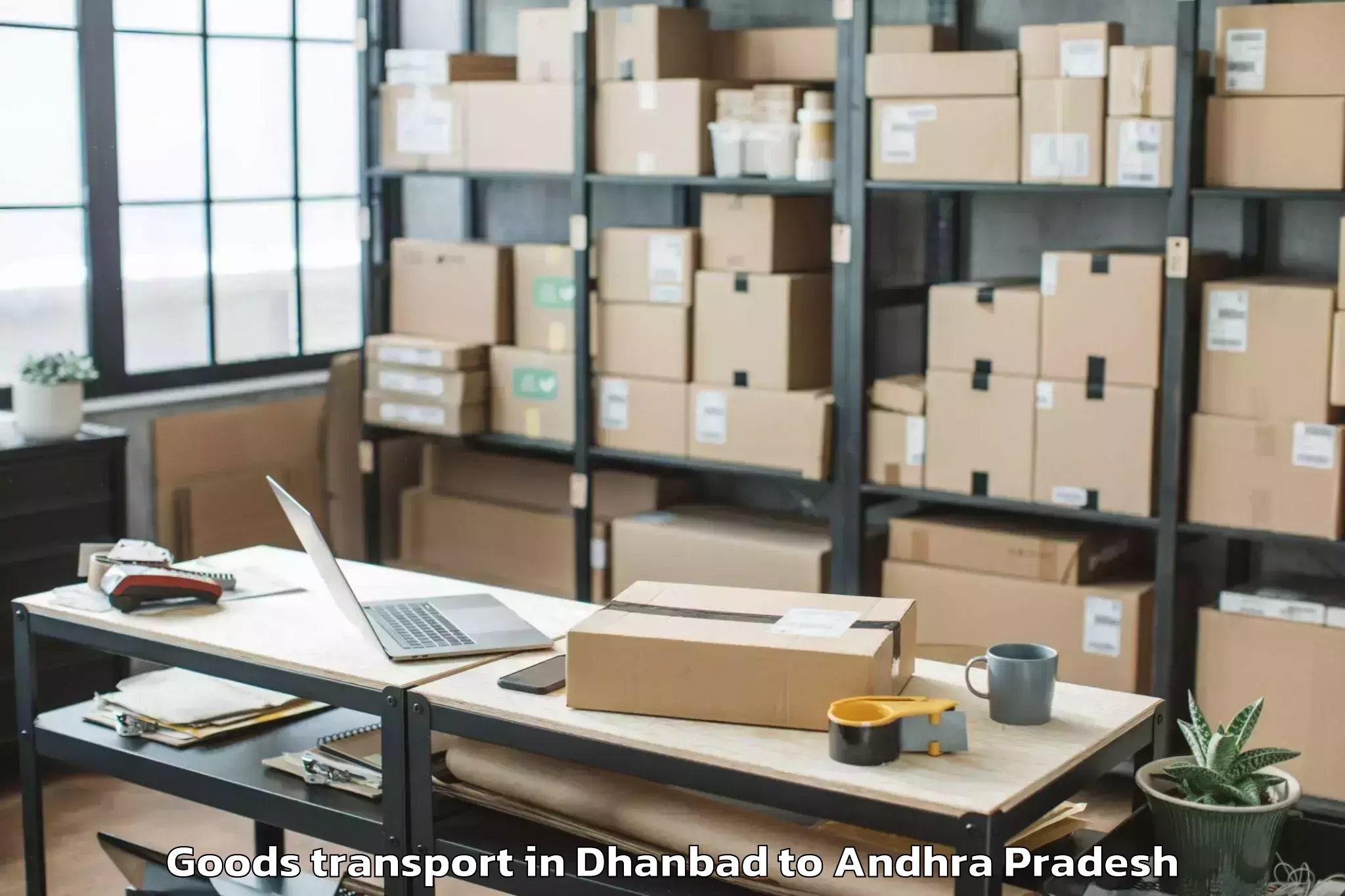 Leading Dhanbad to Pittalavanipalem Goods Transport Provider